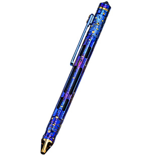 手工限量版钛合金战术笔防身按动式学生自动铅笔中性签字笔枪栓笔