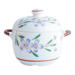 炖盅陶瓷炖罐汤盅燕窝内胆隔水带盖双耳家用宝宝蒸蛋炊具甜品餐具