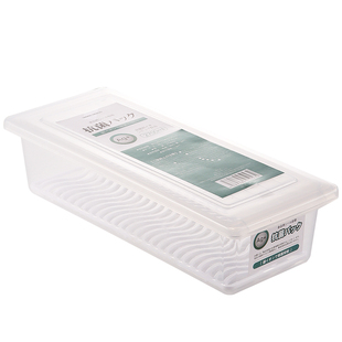 多功能长条保鲜盒食品级冰箱收纳盒整理神器长方形大小葱香菜面条