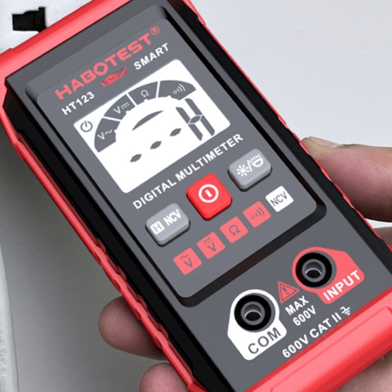 HABOTEST华博HT123袖珍智能无需换傻瓜表全自动防跨烧数显万用表