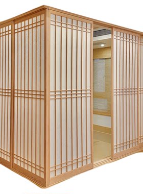 日式推拉门格子门定制移门隔断门