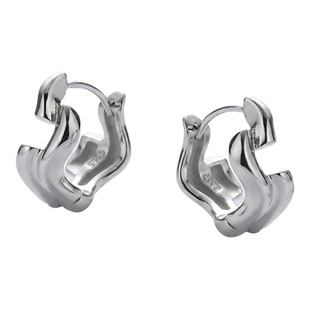 Gloire/古名S925银ins简约不规则耳钉设计师款气质个性耳环