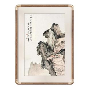 仿铜圆角卡纸画框空框大相框挂墙国画书法字画装裱外框架定制尺寸