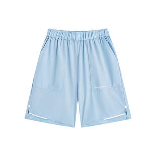 onmygame 儿童短裤夏季轻薄透气男童五分裤运动休闲女童纯色新款