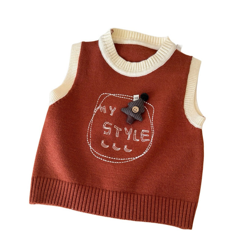 儿童针织马甲外穿洋气男童坎肩
