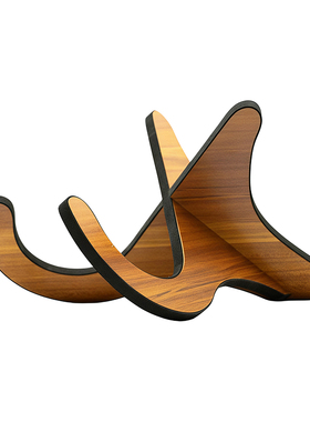 梵木果竹质木质台溪水鼓支架摆件