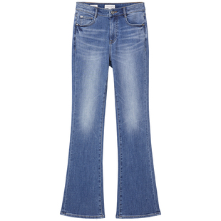 【进口牛仔面料】Miss Sixty2025秋季新款牛仔裤含莱赛尔微喇叭裤