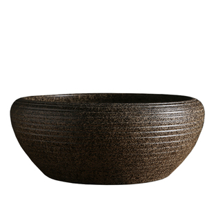 景德镇陶瓷养鱼缸复古桌面摆件风水招财金鱼缸乌龟睡莲荷花盆大号