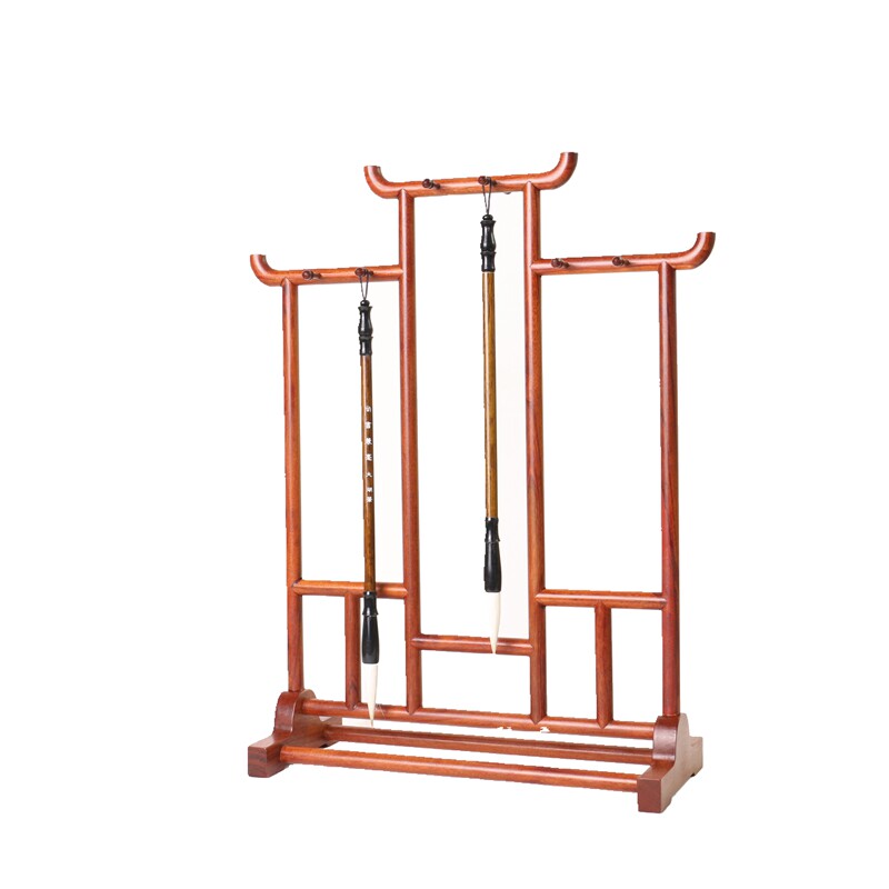 红木毛笔架毛笔挂大号实木仿古
