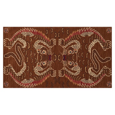 ComiComi民族风纯羊毛卧室床边毯