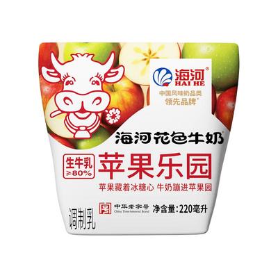 海河牛奶苹果乐园牛奶220ml*10袋