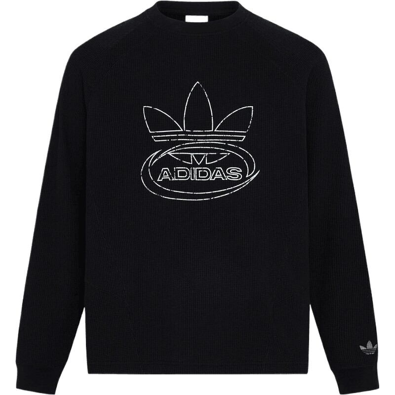 滔搏丨adidas阿迪达斯三叶草男子时尚潮流运动休闲长袖T恤KX0821
