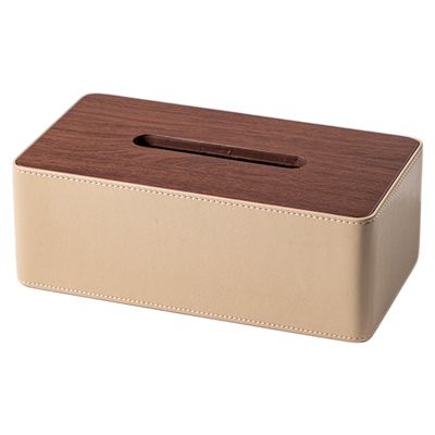 ideaco复古纸巾盒家用皮革客厅轻奢高档卧室餐桌茶几收纳抽纸盒