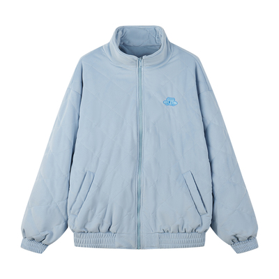 薛之谦dsp丝绒菱形绗棉棉衣夹克