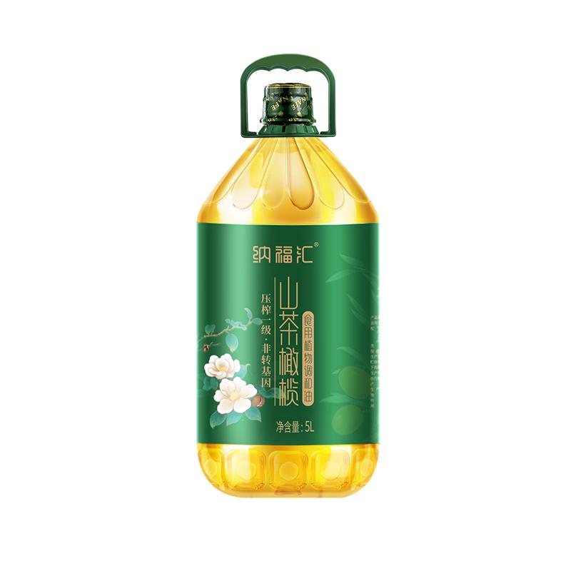 食用油橄榄调和油5L含初榨橄榄油山茶籽油亚麻籽油植物油非转基因