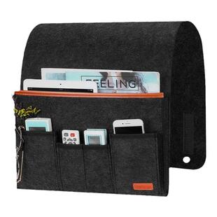 新款沙发收纳袋毛毡床头挂袋床边整理袋免打孔置物架学生宿舍杂物