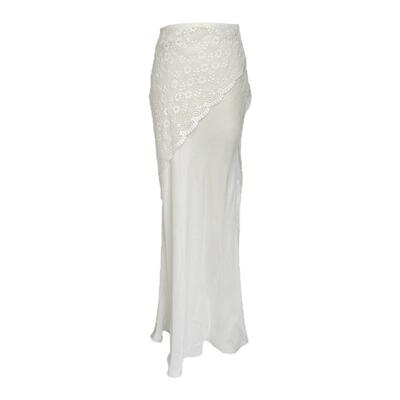 DEPLUMER 2026春夏新款斜绣片铜氨丝鱼尾裙女修身型气质半身裙