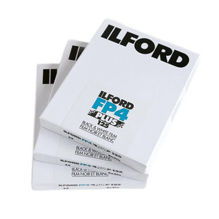 依尔福 页片FP4 4×5 ILFORD大画幅黑白胶片(25张)/(100张)