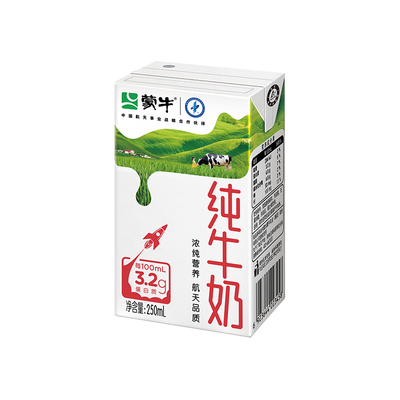 蒙牛纯牛奶250ml*24盒