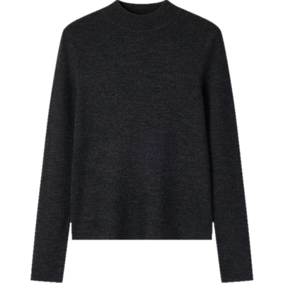 森马半高领正肩紧身羊毛毛衣女