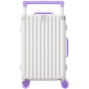 2025新款行李箱女高颜值宽拉杆旅行箱24寸20铝框登机密码拉杆箱男