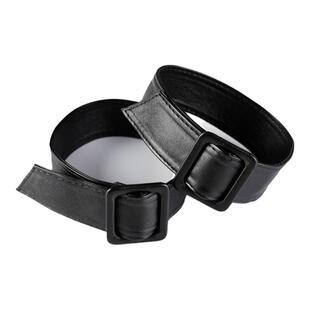 纽扣子皮衣扣带高档风衣袖口绑带皮配件束口大衣皮草腰带时髦3cmF