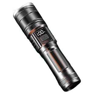 对标公牛手电筒强光充电LED变焦长续航超亮远射户外便携家用激光