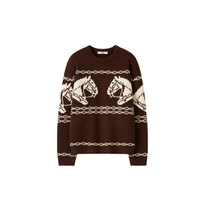 ICEDUST小马粗棒针感套头毛衫