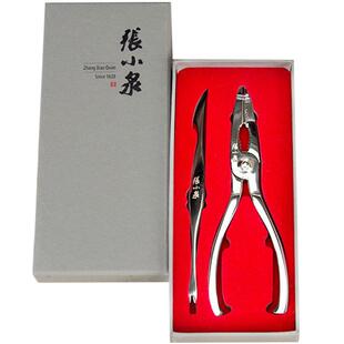 张小泉大闸蟹钳剥蟹签食蟹针两件套 不锈钢礼盒装吃蟹工具蟹两件