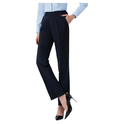 工作单位深蓝色制服薄款面试西裤