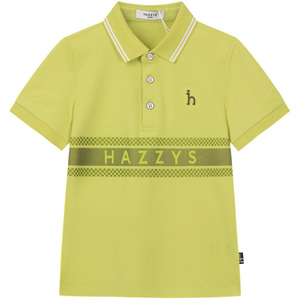 hazzys哈吉斯童装男童短袖T恤2025夏新中大童吸湿速干透气polo衫
