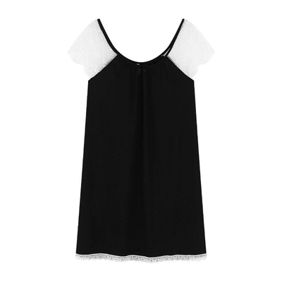 莫代尔性感睡裙夏季带胸垫家居服