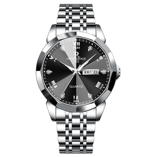 瑞之缘男士手表男款机械表全自动腕表正品品牌简约钢带夜光石英表