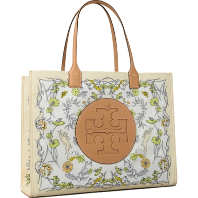 【季末礼遇】TORY BURCH 汤丽柏琦 ELLA中号兔子印花托特包146967