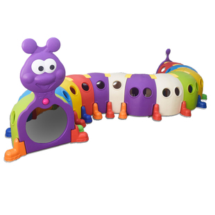 幼儿园爬行筒儿童钻洞玩具宝宝室内钻圈阳光彩虹隧道筒拱形钻山洞