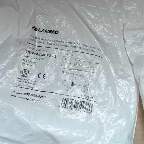 【询价】兰宝LR18XBN08DPO-E2耐高温传感器.电感接近开关适用