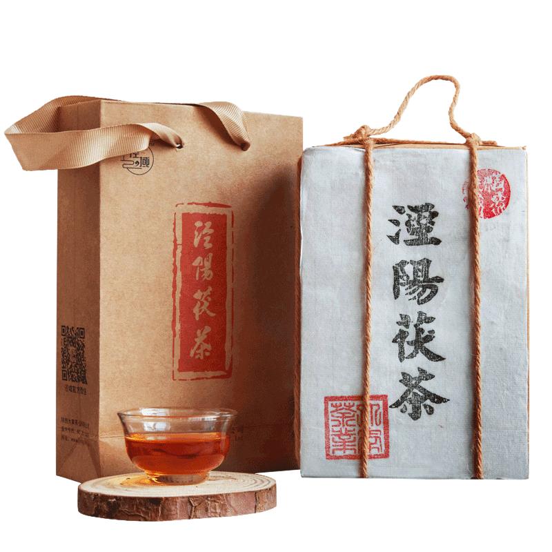 泾阳茯砖茶金花黑茶茶叶浓香型
