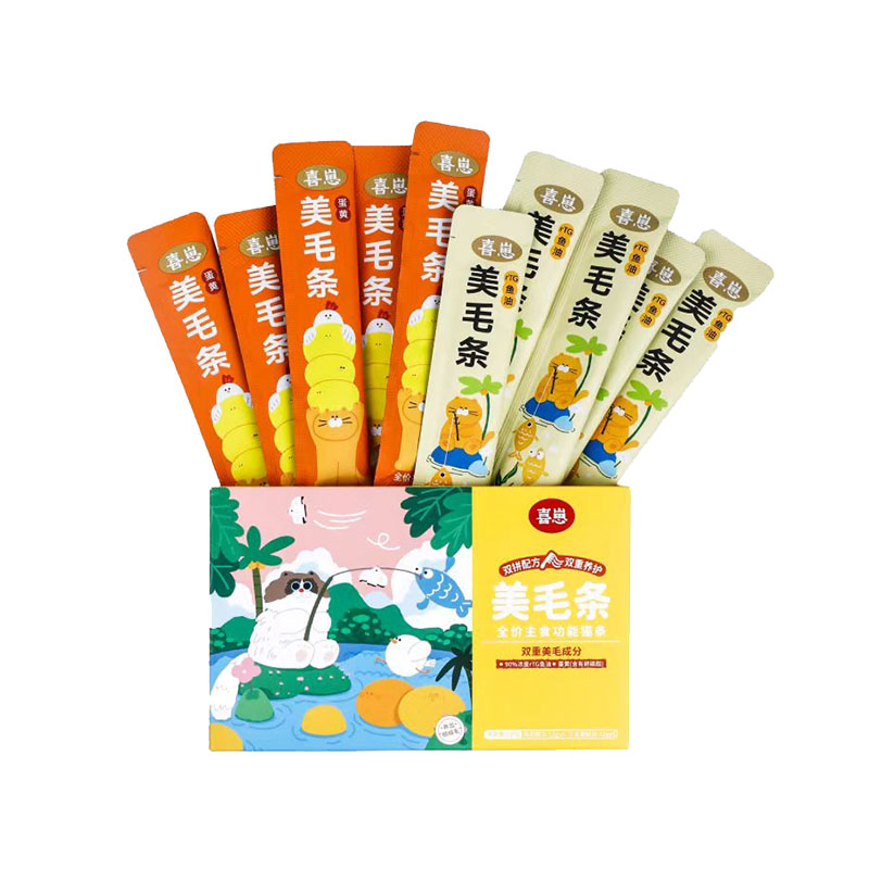 喵君 喜崽主食功能貓條 補充營養(yǎng)成幼貓壯壯醬增肥發(fā)腮零食濕糧