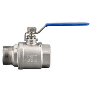 304不锈钢内外丝球阀两片式二片式耐高温300度内外球阀阀门开关