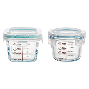 糙米饭分装盒杂粮饭减脂餐小饭盒定量冷冻可微波上班族玻璃便当盒