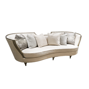 璞博美式轻奢art阿黛拉全实木棉麻沙发别墅大户型组合布沙发定制