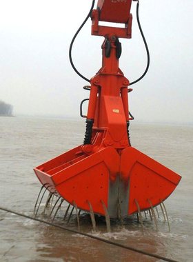 厂家供应梅花平口抓斗无功液压遥控煤炭抓斗吊机粮食抓斗