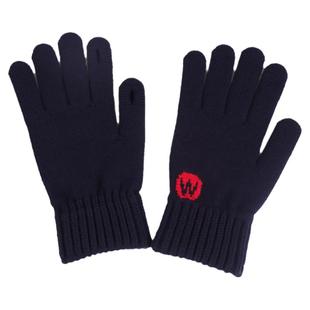 手套男大码触屏保暖防寒骑行毛线冬季大手露指玩手机针织分指加绒