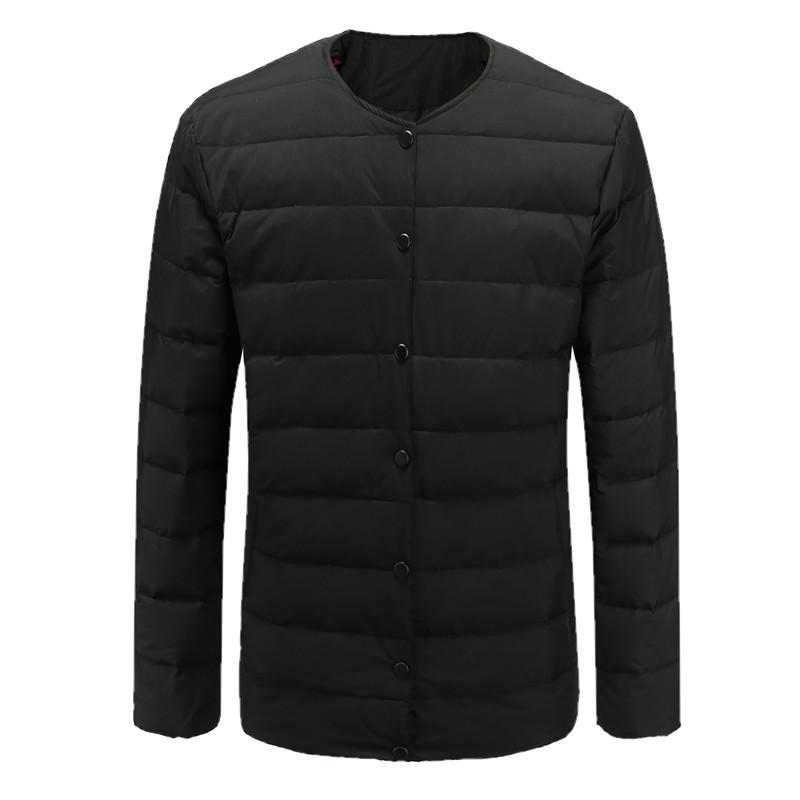 经典冬季男士特体胖子肥佬中老年短款羽绒服内胆穿防寒保暖绒外套