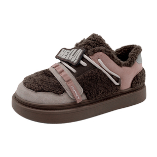 J&M/快乐玛丽冬季女士加绒防滑加厚秋冬棉鞋冬天鞋子雪地靴雪地棉