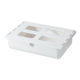 桌下隐形抽屉式收纳盒桌面办公室工位书桌桌底文具置物架隐藏神器