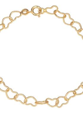 JFB法国进口心心相链18K厚包金手链项链法式浪漫爱心节日礼物女