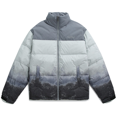 GUUKA渐变云层白鸭绒羽绒服