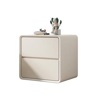 实木床头柜2025新款简约现代小型轻奢高级感奶油风卧室家用床边柜