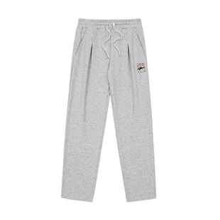 有志者UZIS 美式运动长裤男篮球跑步健身训练宽松针织直筒裤[传志